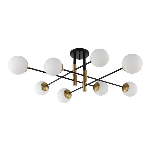 Потолочная люстра Crystal Lux Fidel PL8 Black изображение 1 Потолочная люстра Crystal Lux Fidel PL8 Black Фото № 1