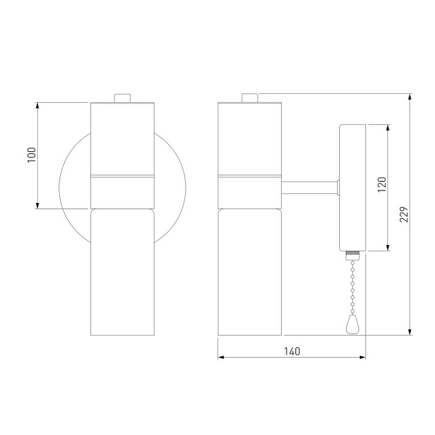 Бра Eurosvet Tesoro 70125/1 черный Фото № 2