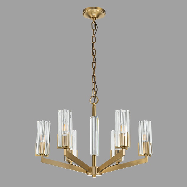 Подвесная люстра Belfast Malone 6035-6 BR CL Фото № 3