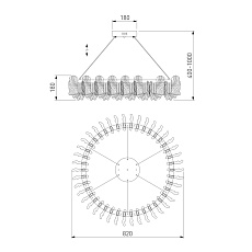 Подвесной светодиодный светильник Bogates Farfalla 90375/1 1