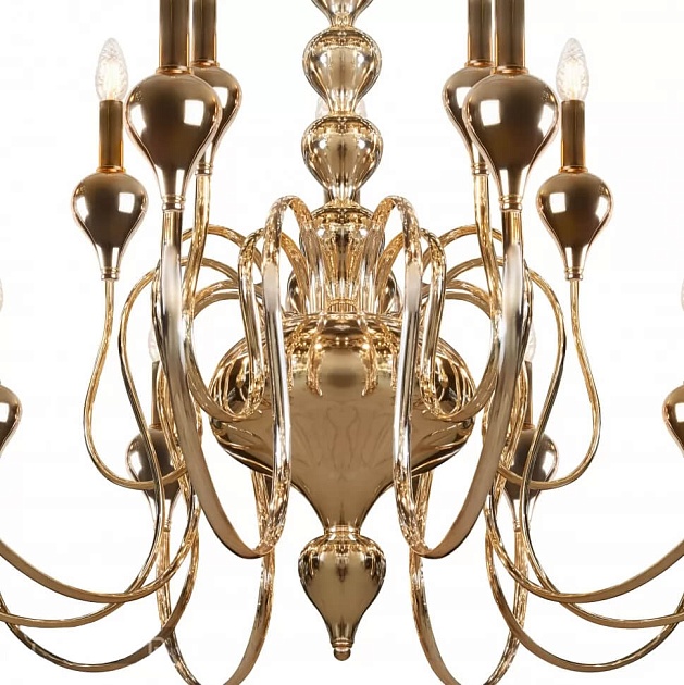 Подвесная люстра iLamp Lady 88003-10+5 GD Фото № 3