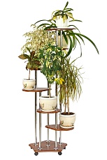 Подставка для цветов Калифорния Шестерочка орех 5508278905 3