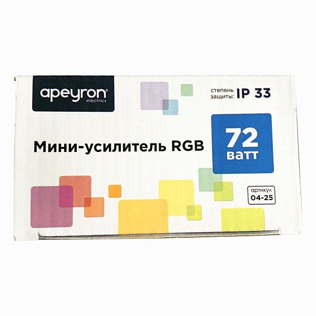 Мини-усилитель RGB Apeyron 12/24V 04-25 Фото № 3