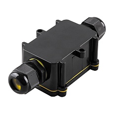 Коробка распределительная  LD522 водонепроницаемая на 2 выхода, 450V, 125x55x36, черный