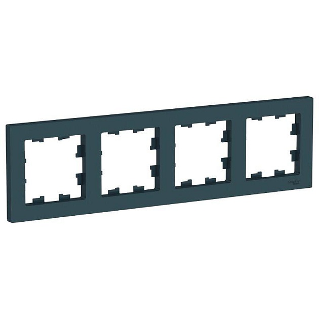 Рамка 4-постовая Systeme Electric AtlasDesign изумруд ATN000804 Фото № 1