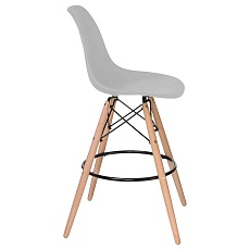 Стул барный DOBRIN DSW BAR (ножки светлый бук, цвет сиденья светло-серый (GR-01)) 638GPP-LMZL DSW BAR 4