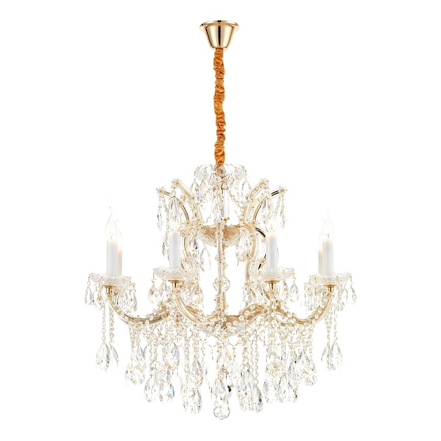 Подвесная люстра iLamp Diamond 6071-8 GD+CL Фото № 1