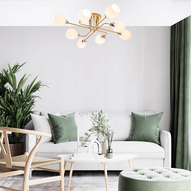 Потолочная люстра Escada Hope 1132/8P Gold Фото № 6