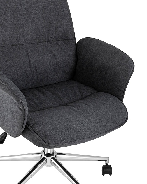 Кресло руководителя Stool Group Simona серый THOMASINA GY702-36 GREY Фото № 7