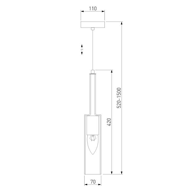 Подвесной светильник Eurosvet Graf 50226/1 янтарный изображение 3 Подвесной светильник Eurosvet Graf 50226/1 янтарный Фото № 3