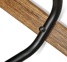 Полубарный стул Sheffilton SHT-ST16/S93 деревянный браш.коричневый/черный муар 3153162101 3