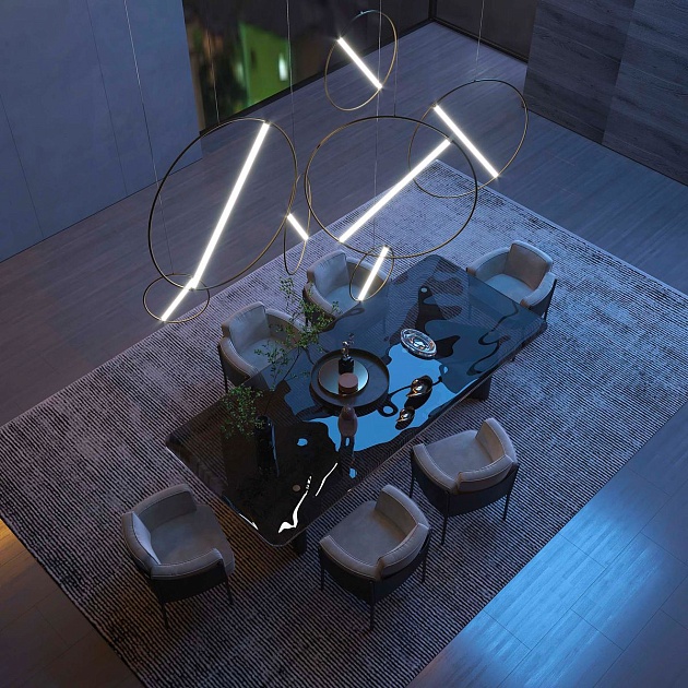 Подвесной светодиодный светильник Eurosvet Element 90282/1 бронза Фото № 4