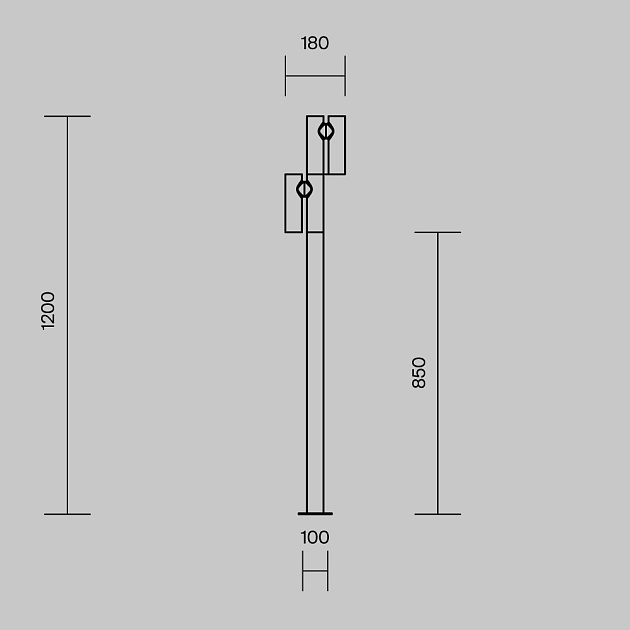 Ландшафтный светильник Maytoni Outdoor O494FL-L20B3K изображение 9 Ландшафтный светильник Maytoni Outdoor O494FL-L20B3K Фото № 9