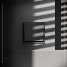 Выключатель с самовозвратом встраиваемый Voltum S70 двухклавишный 10А, (графит) VLS020607 4