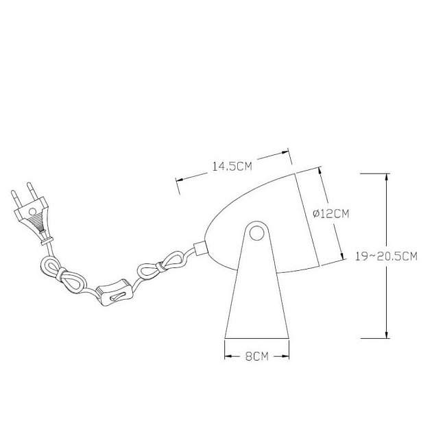 Настольная лампа Lucide Chago 45564/01/31 изображение 3 Настольная лампа Lucide Chago 45564/01/31 Фото № 3