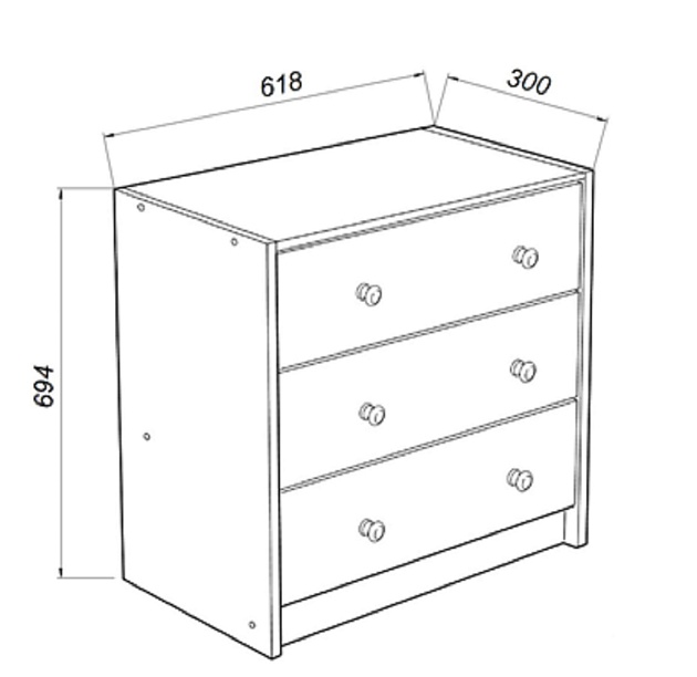 Комод Шведский Стандарт Вествик 03 414205001000 Фото № 3