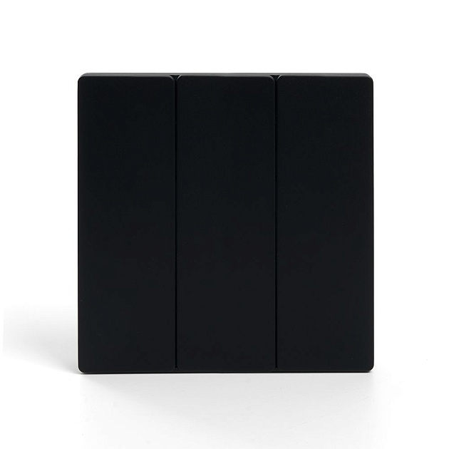 Выключатель трехклавишный беспроводной Feron Smart черный TM83 41724 изображение 1 Выключатель трехклавишный беспроводной Feron Smart черный TM83 41724 Фото № 1