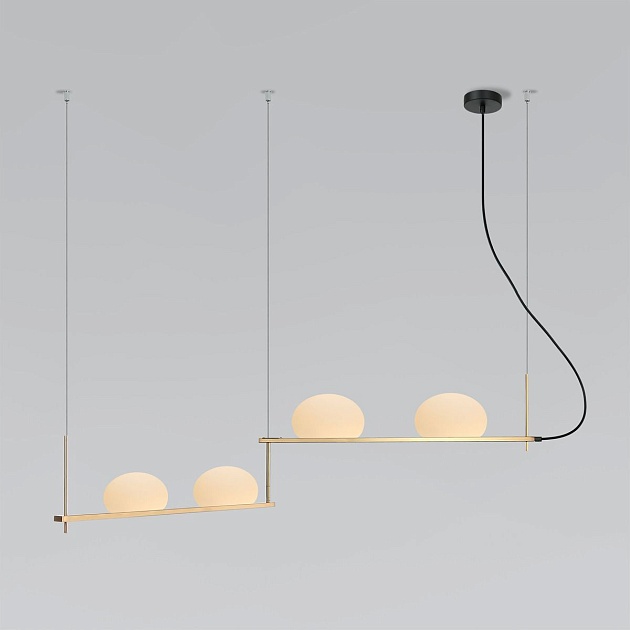 Подвесной светильник Eurosvet Stair 70145/4 латунь изображение 1 Подвесной светильник Eurosvet Stair 70145/4 латунь Фото № 1