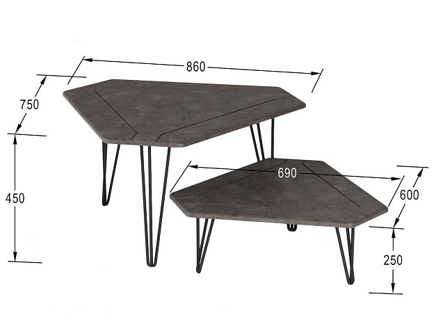 Журнальный стол Мебелик Тет-а-тет 006368 Фото № 3