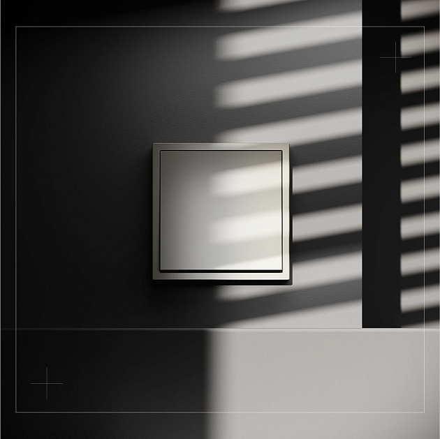 Выключатель встраиваемый Voltum S70 одноклавишный 10А, (шелк) VLS010104 Фото № 4