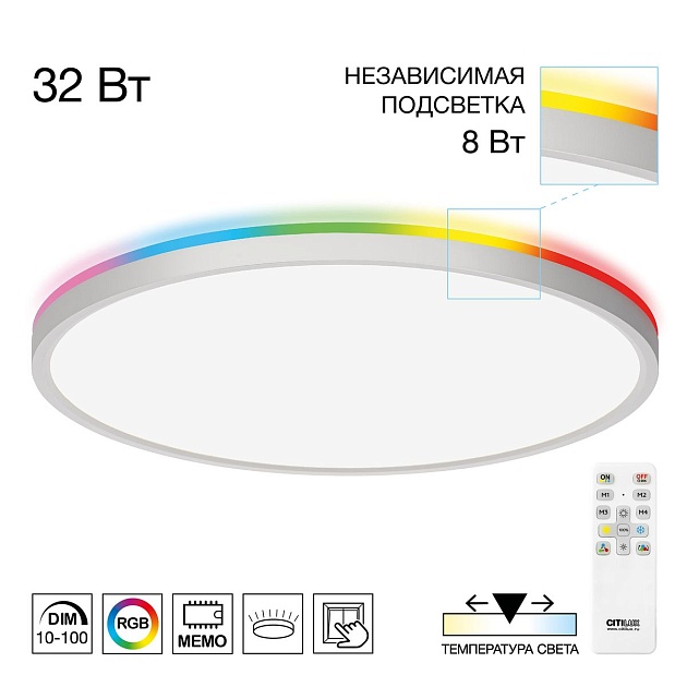 Потолочный светодиодный светильник Citilux Norma CL749400 изображение 1 Потолочный светодиодный светильник Citilux Norma CL749400 Фото № 1