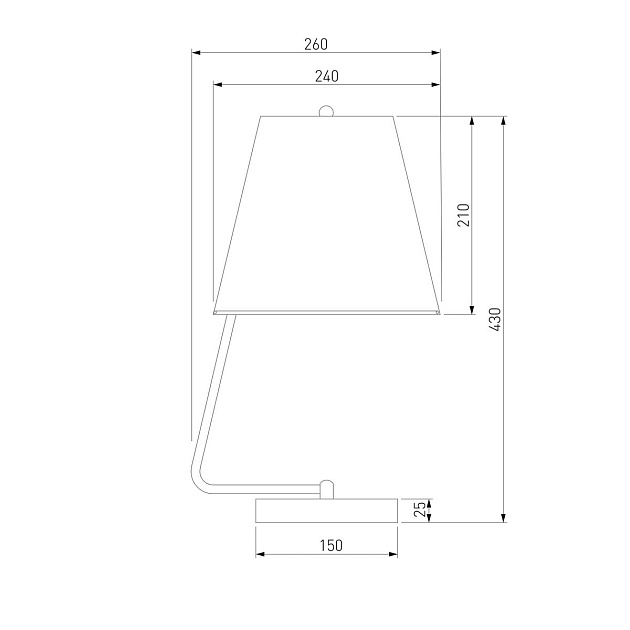 Настольная лампа Eurosvet Amaretto 01165/1 хром Фото № 2