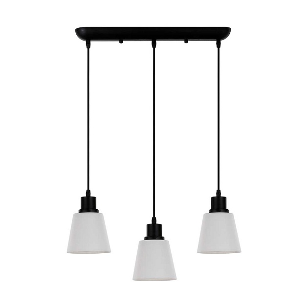 Подвесной светильник ЭкономСвет 18091/3P BK WT Фото № 1