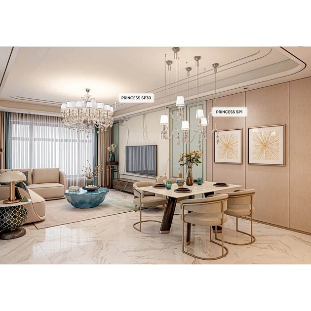 Подвесная люстра Crystal Lux Princess SP30 Фото № 5