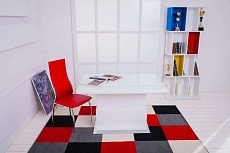 Стол-трансформер Levmar Space стекло V15/S95 белый/ сатинированная сталь 3762292501 1