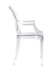 Кухонный стул Stool Group Victoria Ghost с подлокотниками прозрачный XH-8072 transp 3