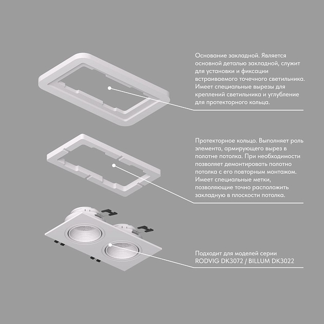 Закладная панель Denkirs DK3022/72-SCB изображение 3 Закладная панель Denkirs DK3022/72-SCB Фото № 3