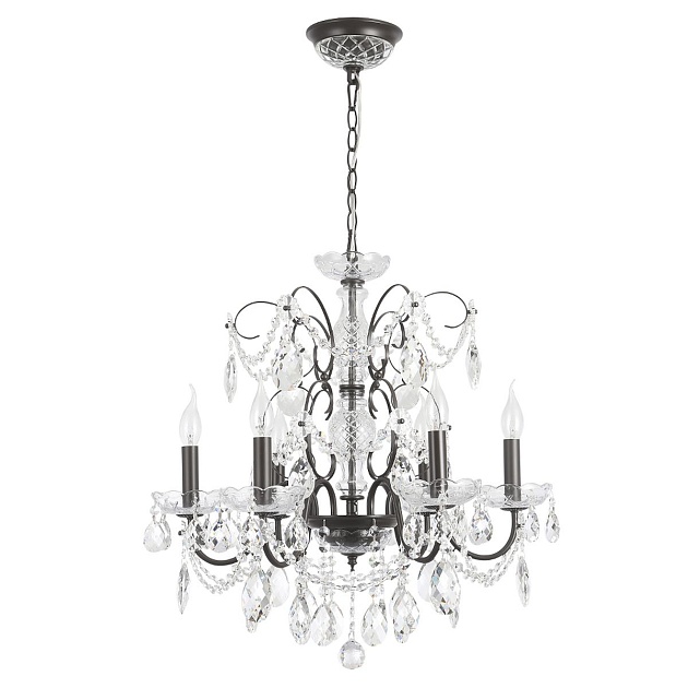 Подвесная люстра Crystal Lux Odelis SP6 Brown изображение 7 Подвесная люстра Crystal Lux Odelis SP6 Brown Фото № 7