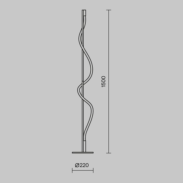 Торшер Maytoni Tau MOD166FL-L15B3K изображение 3 Торшер Maytoni Tau MOD166FL-L15B3K Фото № 3