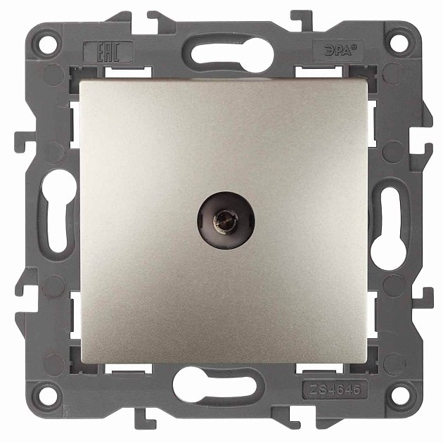 ТВ-розетка проходная ЭРА Elegance 14-3102-04 Б0034299 изображение 1 ТВ-розетка проходная ЭРА Elegance 14-3102-04 Б0034299 Фото № 1