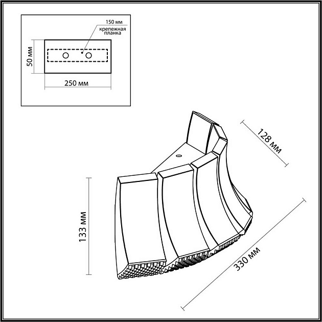 Настенный светодиодный светильник Odeon Light Asturo 4994/12WL Фото № 5