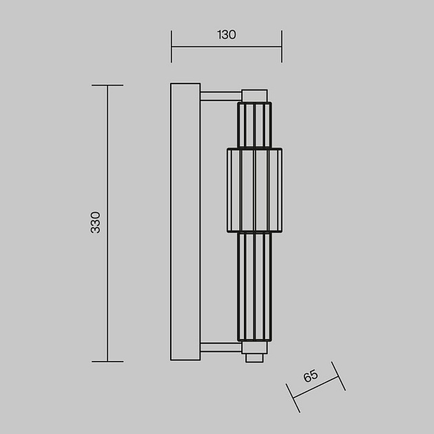 Настенный светильник Maytoni Verticale MOD308WL-L9CH3K Фото № 2