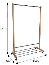 Гардеробная вешалка Мебелик В 35Н 007054 2