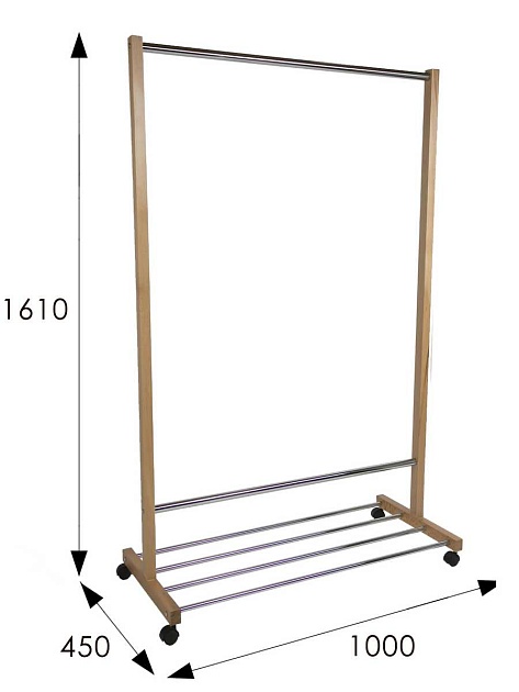 Гардеробная вешалка Мебелик В 35Н 007054 Фото № 3