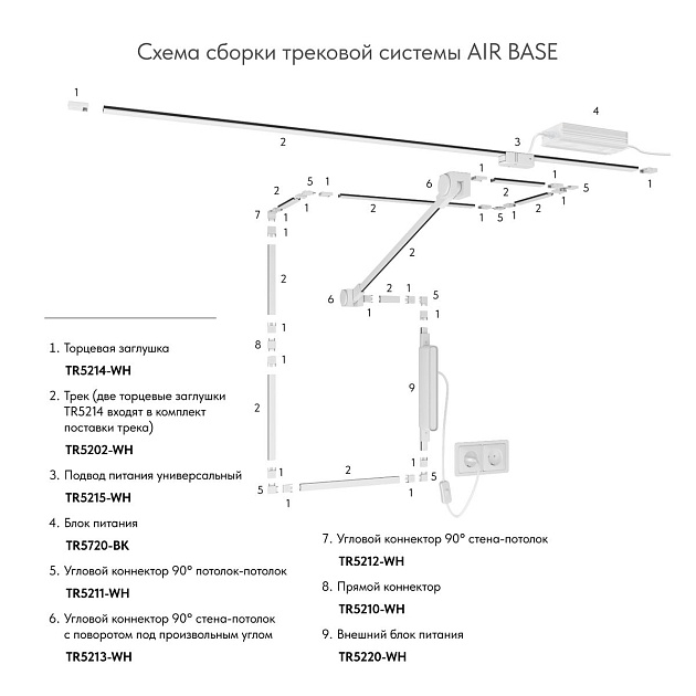 Заглушка Denkirs Air Base TR5214-WH Фото № 2