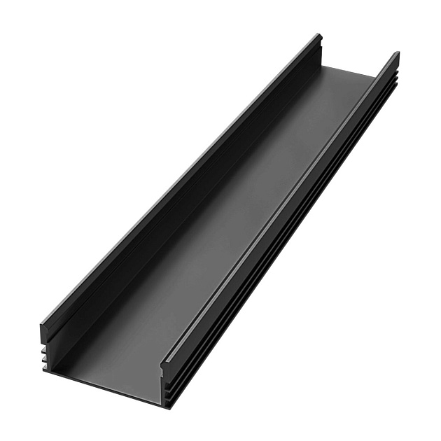 Профиль накладной черный 2м. Apeyron 08-10-01Ч Фото № 1
