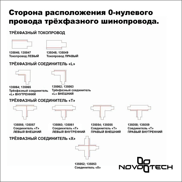 Соединитель-токопровод правый для трехфазного шинопровода Novotech Port 135048 изображение 2 Соединитель-токопровод правый для трехфазного шинопровода Novotech Port 135048 Фото № 2