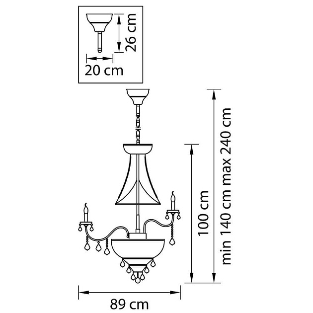 Подвесная люстра Osgona Classic 700291 Фото № 3