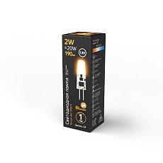 Лампа светодиодная Gauss G4 2W 2700K прозрачная 207707102 1