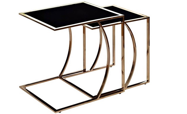 Приставной стол Garda Decor 13RXNT5076L-Gold Фото № 4