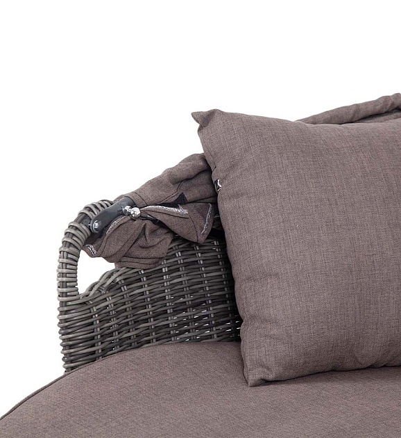 Шезлонг 4sis Стильяно YH-L618W graphite изображение 2 Шезлонг 4sis Стильяно YH-L618W graphite Фото № 2