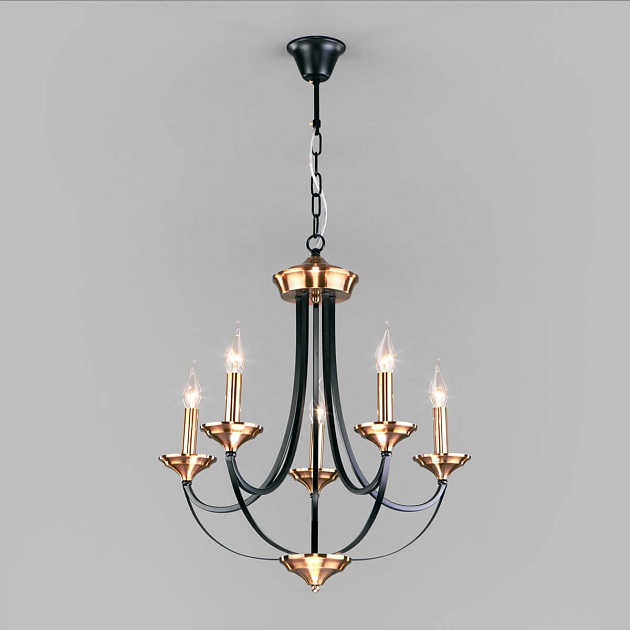 Подвесная люстра Eurosvet Lazzaro 60098/5 черный Фото № 1