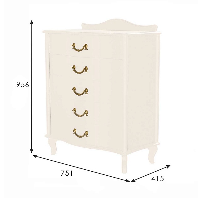Комод Мебелик Джульетта 008543 Фото № 3