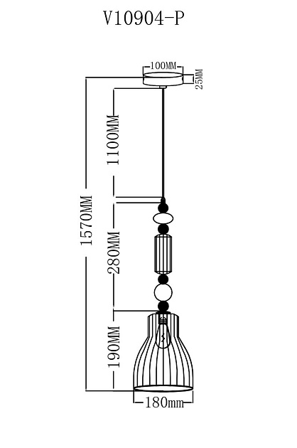 Подвесной светильник Moderli Charm V10904-P изображение 2 Подвесной светильник Moderli Charm V10904-P Фото № 2