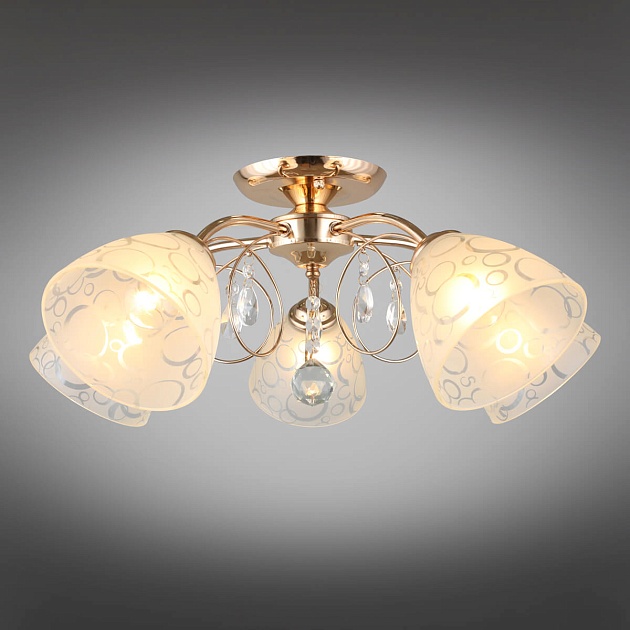 Потолочная люстра Omnilux Caldiero OML-29007-05 изображение 4 Потолочная люстра Omnilux Caldiero OML-29007-05 Фото № 4