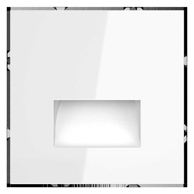 Подсветка светодиодная встраиваемая Voltum S70, (белый глянцевый) VLS070601 Фото № 1